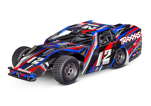 TRAXXAS SLASH MODIFIED BL-2S  DIRT OVAL RACER (RED) NEW!