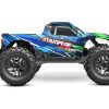 TRAXXAS 1/10TH SCALE STAMPEDE 4X4 3S VXL MONSTER TRUCK BLUE - Image 4