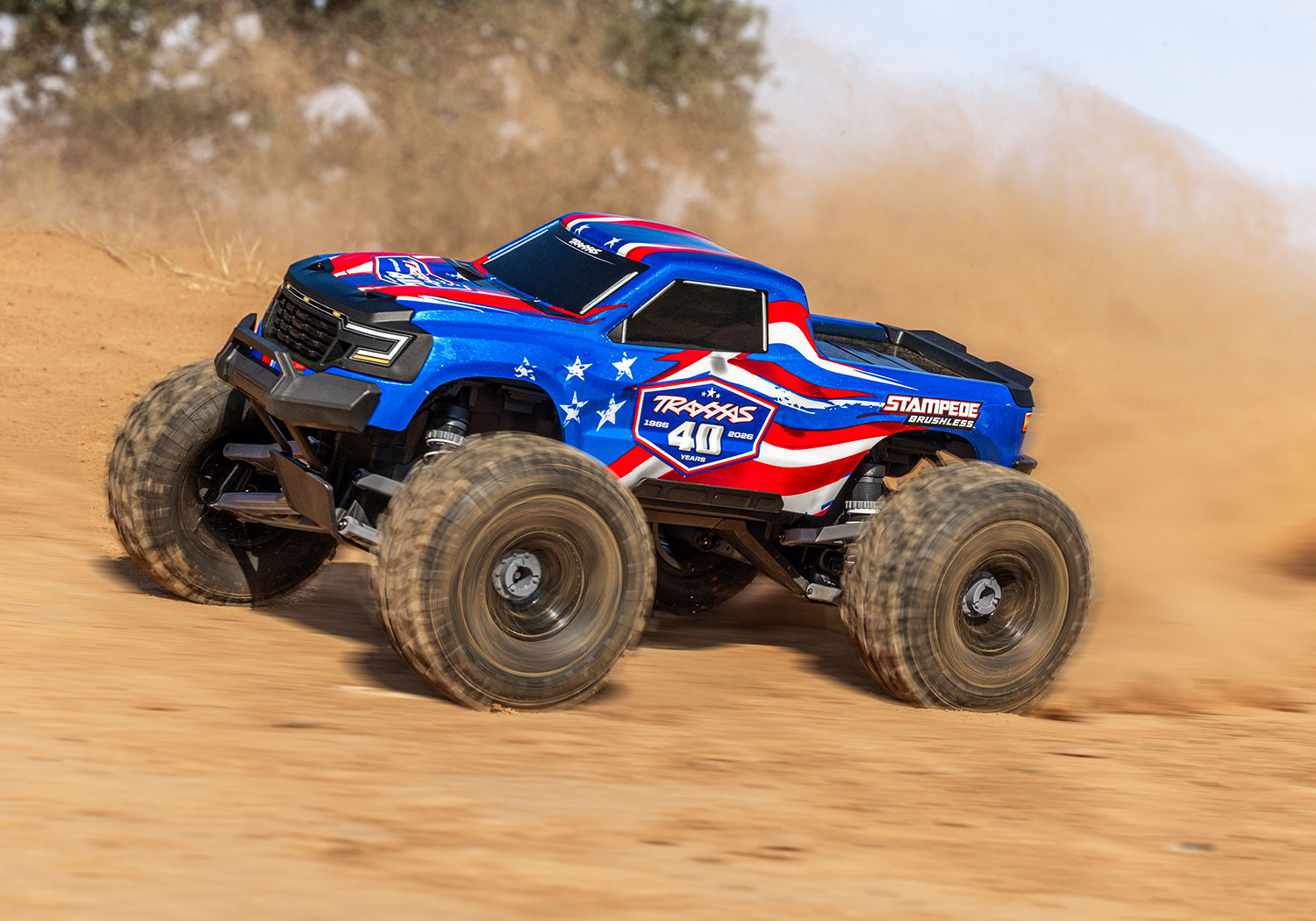 1/10TH TRAXXAS Stampede 2WD Brushless VX3 MONSTER TRUCK 40TH ANNIVERSARY EDITION! - Image 2