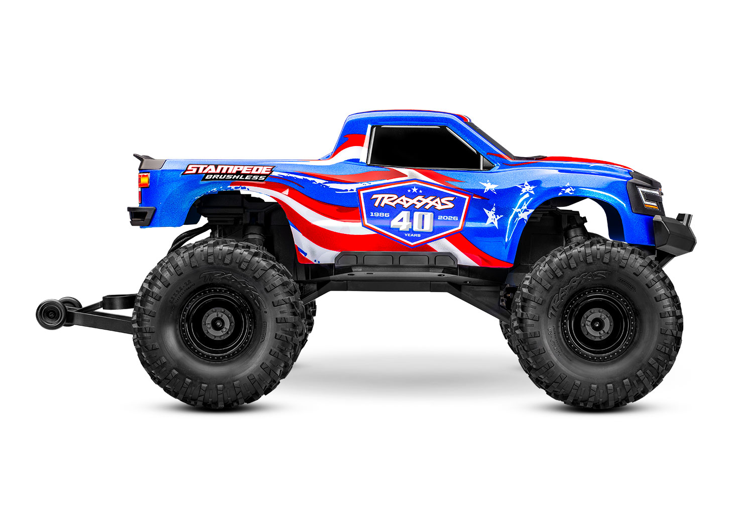 1/10TH TRAXXAS Stampede 2WD Brushless VX3 MONSTER TRUCK 40TH ANNIVERSARY EDITION! - Image 4